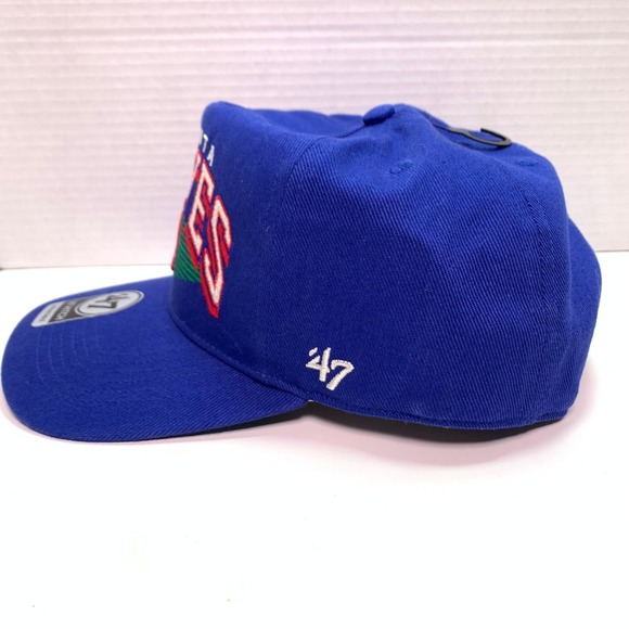 Atlanta Braves Cooperstown '47 Hitch Snapback Hat Royal Blue Adjustable New - Picture 2 of 8